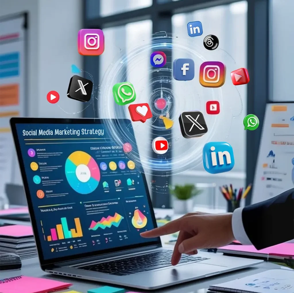 Social media marketing strategy by Prachar Buzz – leading Social Media Marketing agency in Patna, helping brands grow with engaging content and targeted campaigns.