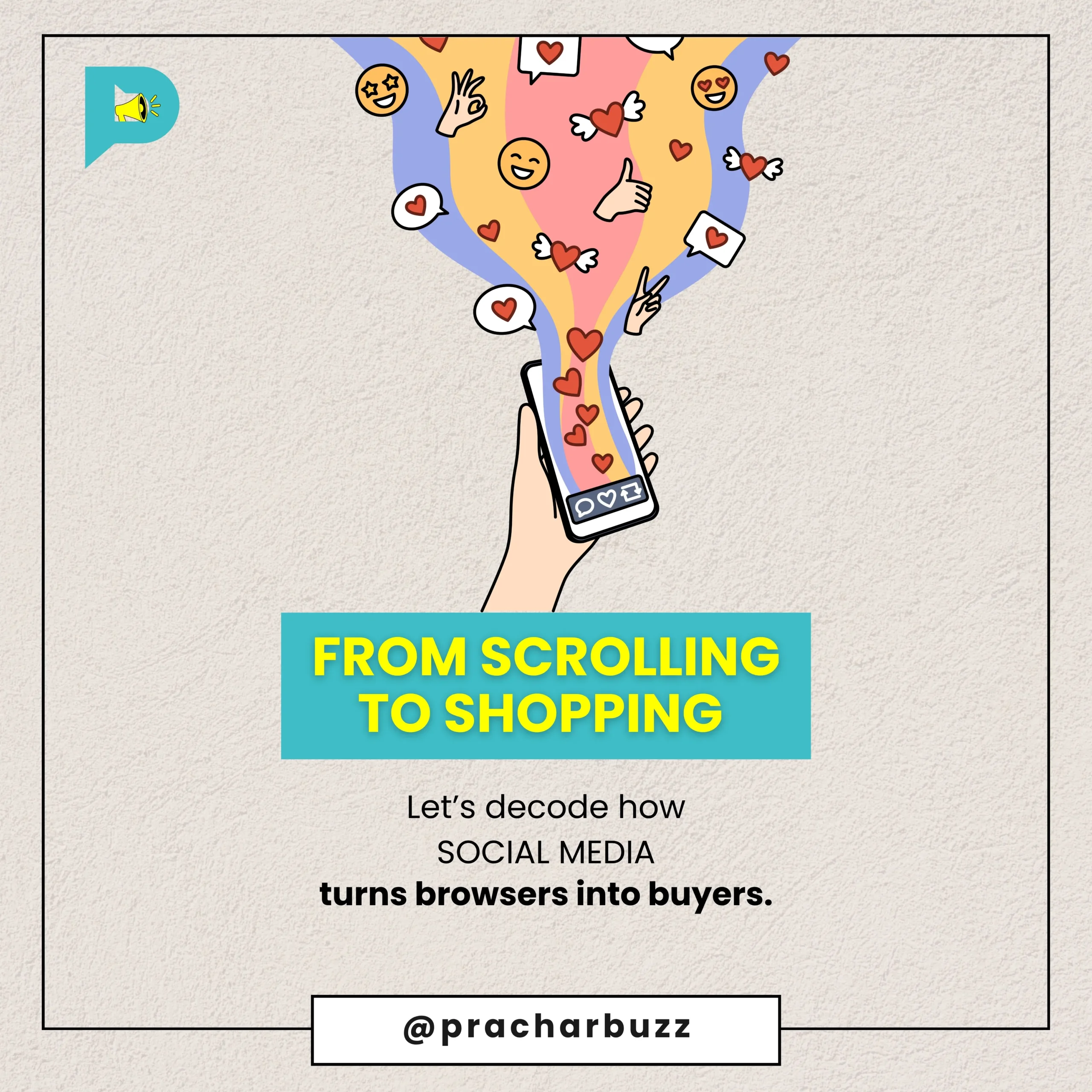 Customer journey from scrolling to buying through social media content