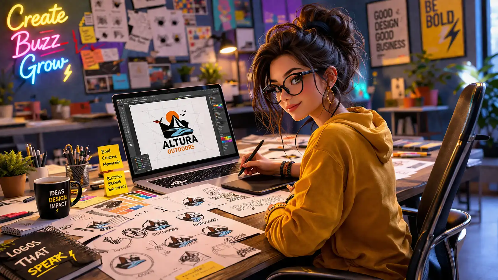 Professional logo design services by expert logo designer in Patna for modern business branding